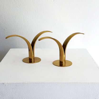 Pair of Sweden Lily candleholders.